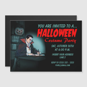 Dracula Invites for Halloween Party