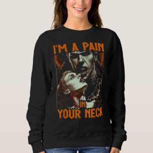 Dracula Is A Pain In The Neck, Gothic Emo Girl Vam Sweatshirt