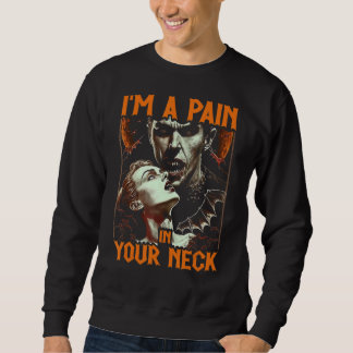 Dracula Is A Pain In The Neck, Gothic Emo Girl Vam Sweatshirt