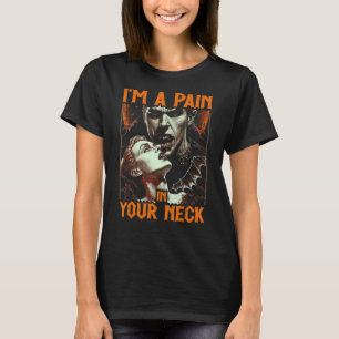Dracula Is A Pain In The Neck, Gothic Emo Girl Vam T-Shirt