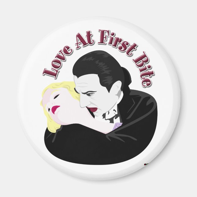 Dracula, Love At First Bite Magnet (Front)