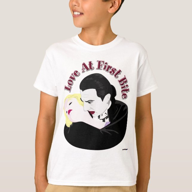 Dracula, Love At First Bite T-Shirt (Front)
