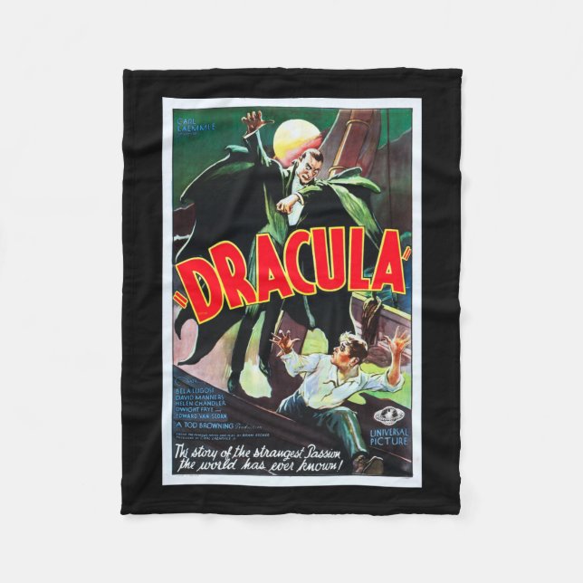 Dracula Monster Movie Blanket (Front)