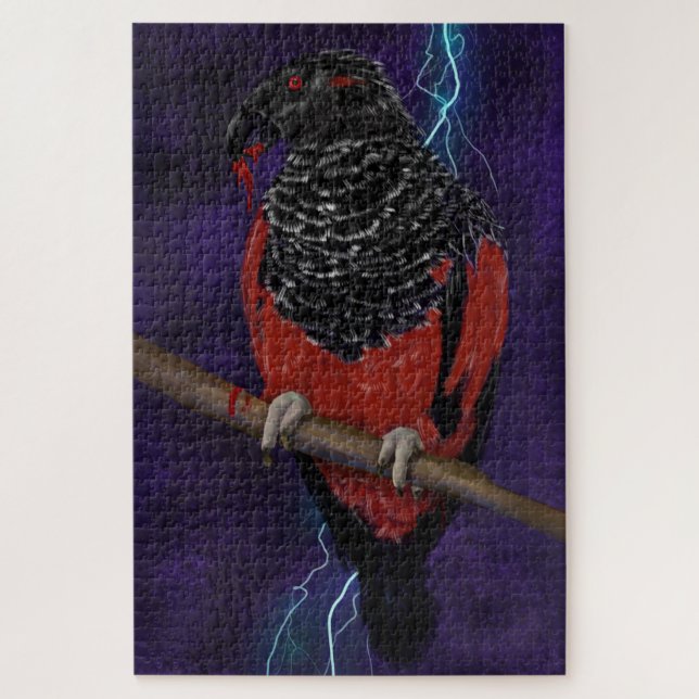 Dracula Parrot Jigsaw Puzzle (Vertical)