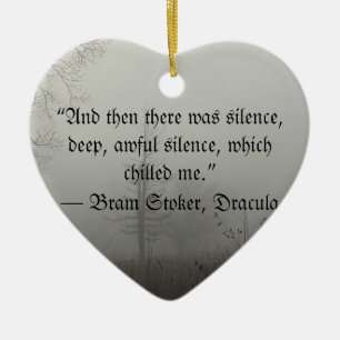 Dracula Quote Ceramic Tree Decoration