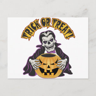 Dracula Skull Postcard