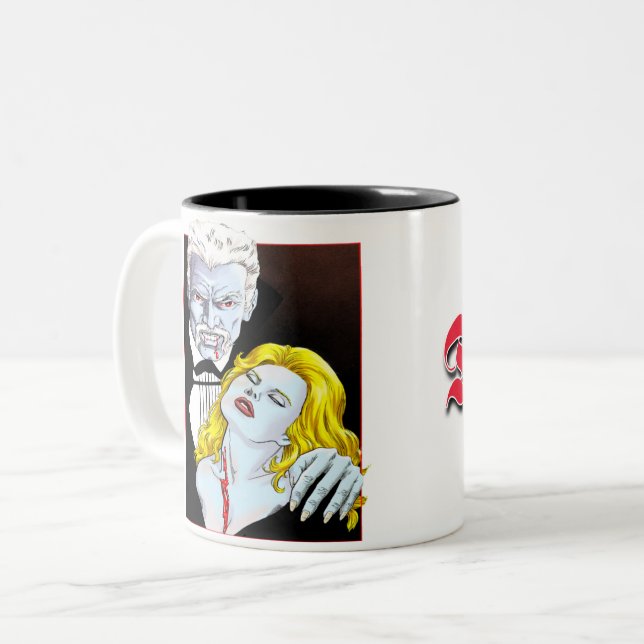 Dracula V1 design coffee mug (Front Left)