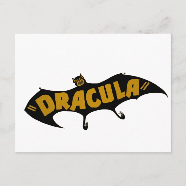 Dracula Vampire Bat Postcard (Front)