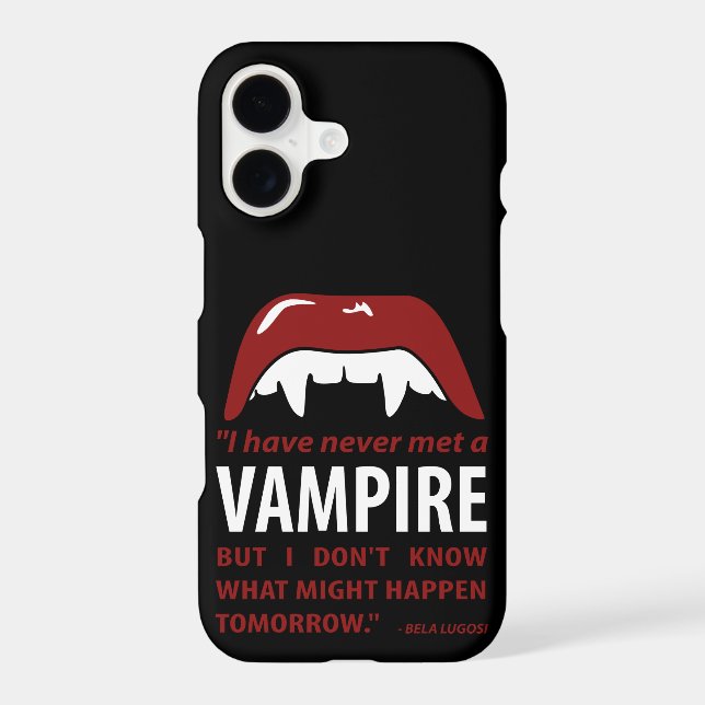 Dracula - Vampire - Bela Lugosi Quote iPhone Case (Back)