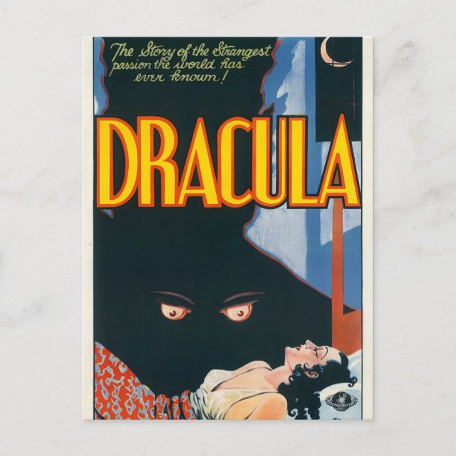 Dracula  - Vintage movie Postcard (Front)
