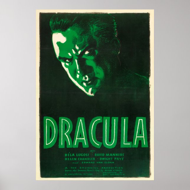 Dracula Vintage movie poster (Front)