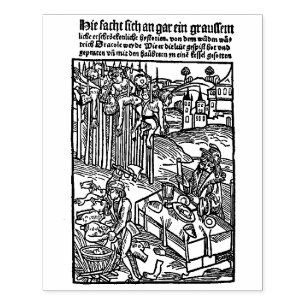 Dracula [ Vlad Tepes ] Woodcut Rubber Stamp