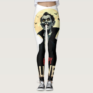 Dracula Wishes You a Spooky Night Leggings
