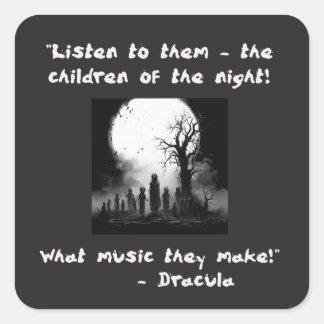 Dracula's Children Square Sticker