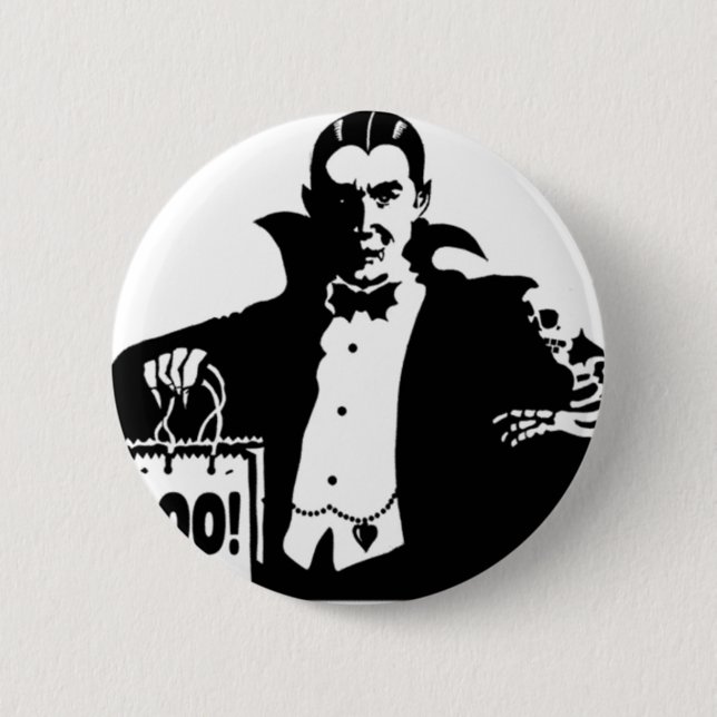 Dracula's Happy Halloween 6 Cm Round Badge (Front)