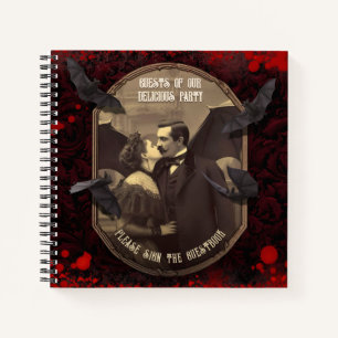 Dracula's Kiss Victorian Halloween Guest Book