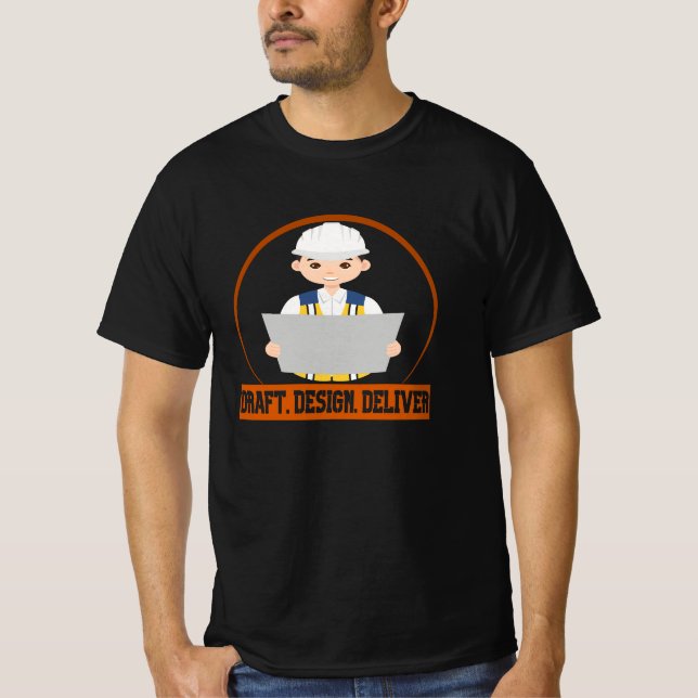 DRAFT, design for engineering T-Shirt (Front)