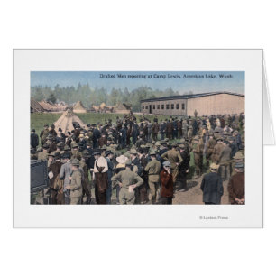 Drafted Men Reporting to Camp Lewis