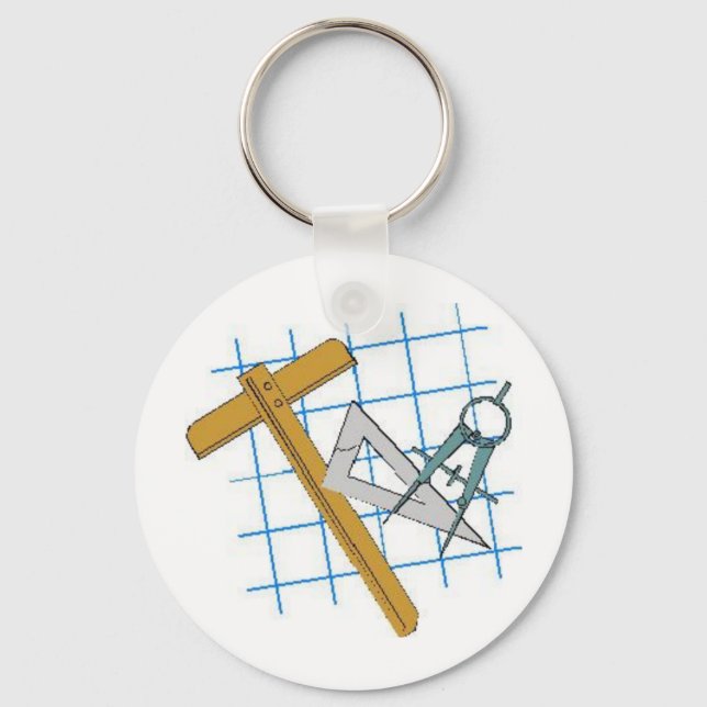 Drafting Design Tools Key Ring (Front)