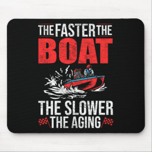 Drag Boating Boat Driver Racer Boat Rider Drag Boa Mouse Mat