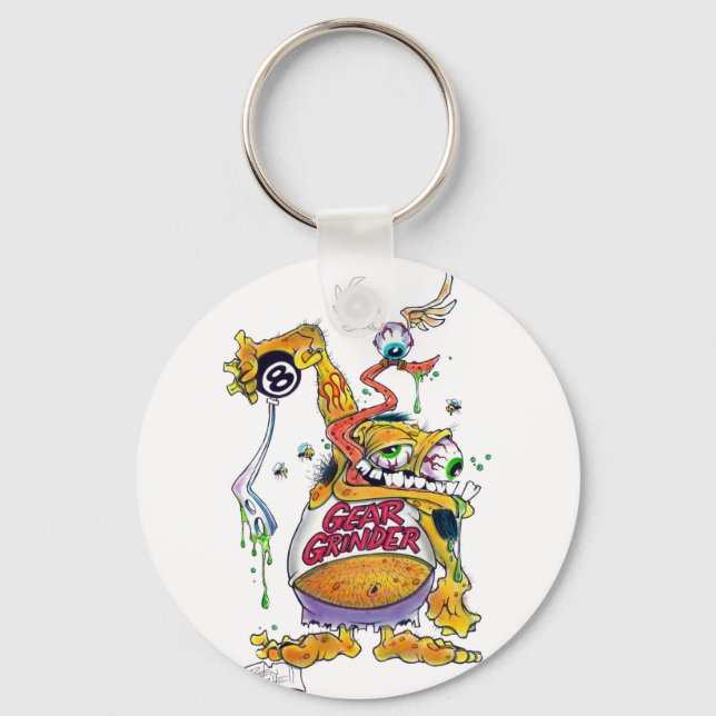 Drag Daddy presents Gear Grinder 9000 Key Ring (Front)