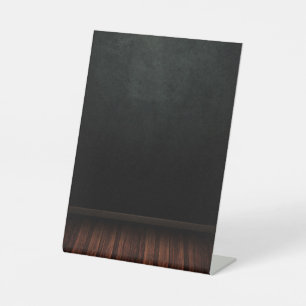 Drag & Drop Custom Image Here Pedestal Sign