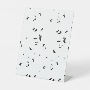 Drag & Drop Custom Image Here Pedestal Sign