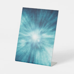 Drag & Drop Custom Image Here Pedestal Sign