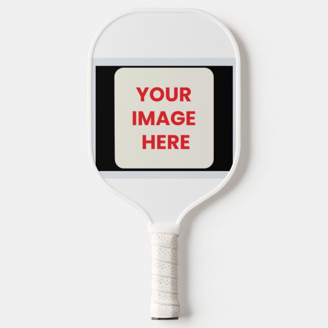 Drag & Drop Custom Logo Here Pickleball Paddle (Front)