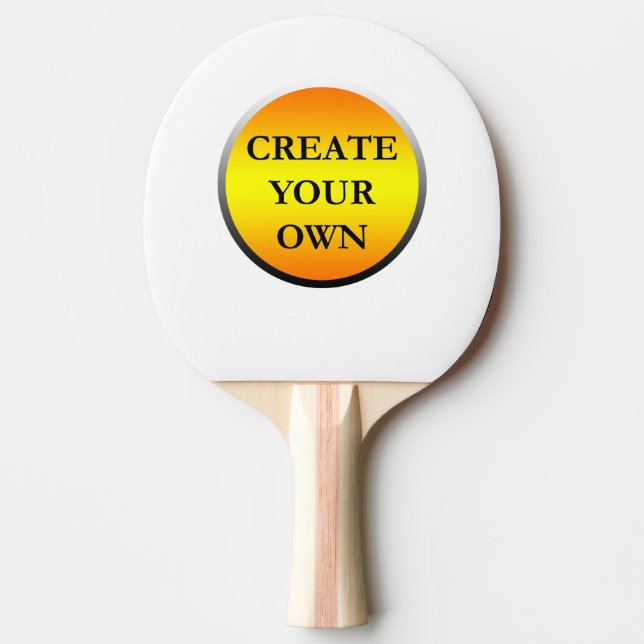Drag & Drop Custom Logo Here Ping Pong Paddle (Front)