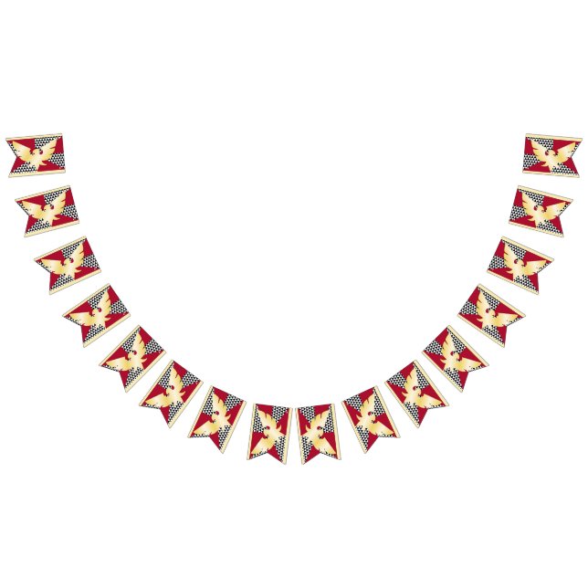 Drag Feather Pride Flag Bunting Banner LGBT Party (All)