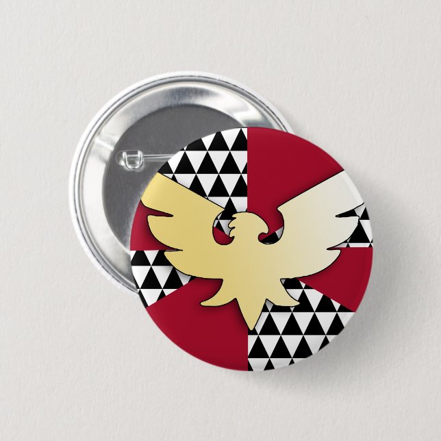 Drag Pride Flag 6 Cm Round Badge (Front & Back)