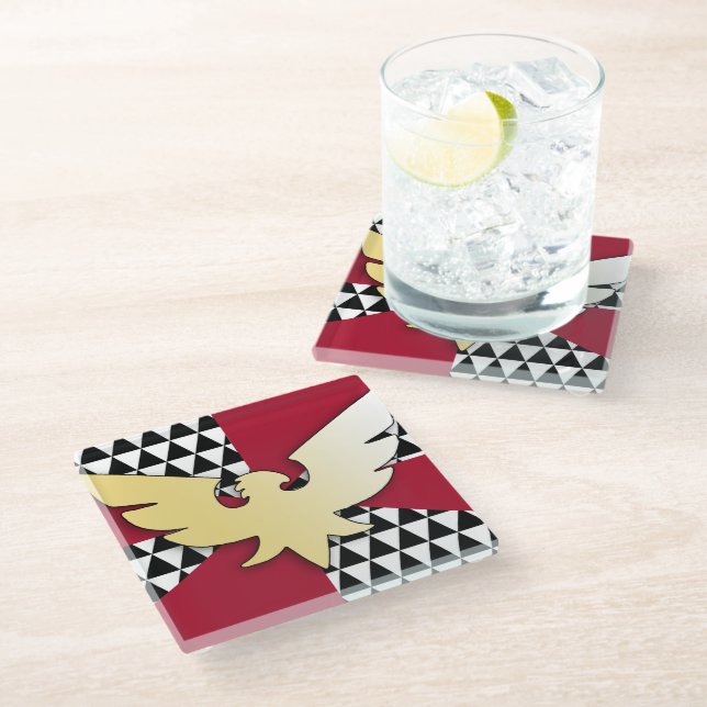 Drag Pride Glass Coaster (Angled)