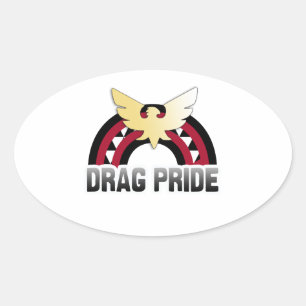 Drag Pride Oval Sticker