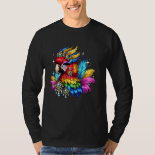Drag Queen Art Parrot Drag Queen Pride Drag Queen  T-Shirt