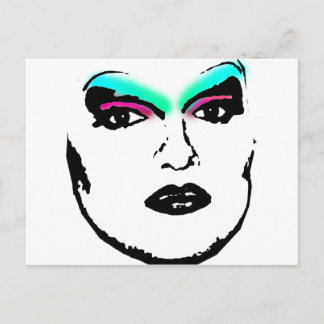 drag queen postcard