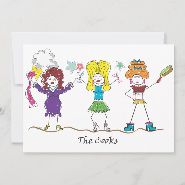 Drag Queen, The Cooks, Invitation (Front)