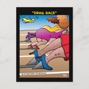 "Drag Race" Postcard