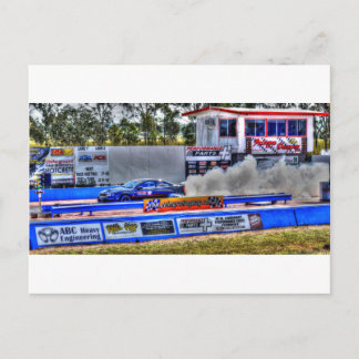 DRAG RACING ART EFFECTS RURAL QUEENSLAND AUSTRALIA POSTCARD