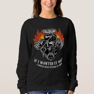 Drag Racing Car Engine Mechanics Motor Racing Sweatshirt