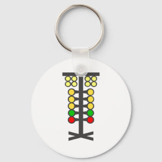 Drag Racing Christmas Tree Keychain