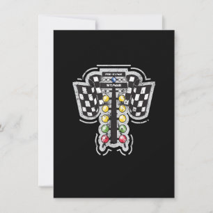 Drag Racing Christmas Tree Lights Drag Racing T Sh Invitation