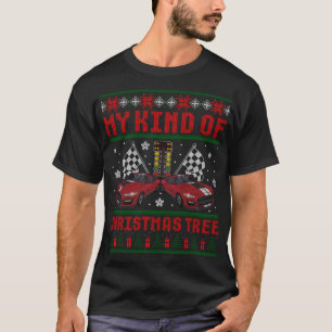 Drag Racing Christmas Tree' Race Car Ugl T-Shirt