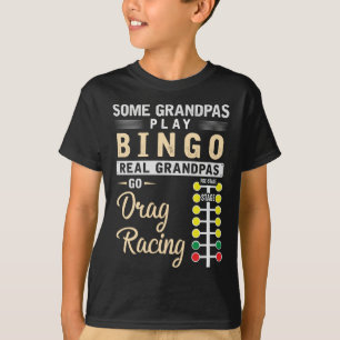 Drag Racing Grandpa Mechanic Dragster Grandfather T-Shirt