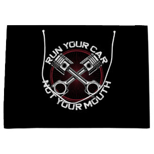 Drag Racing Race Car Vintage Run Your Car Not Your Large Gift Bag