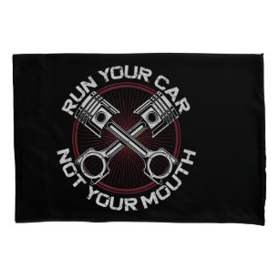 Drag Racing Race Car Vintage Run Your Car Not Your Pillowcase