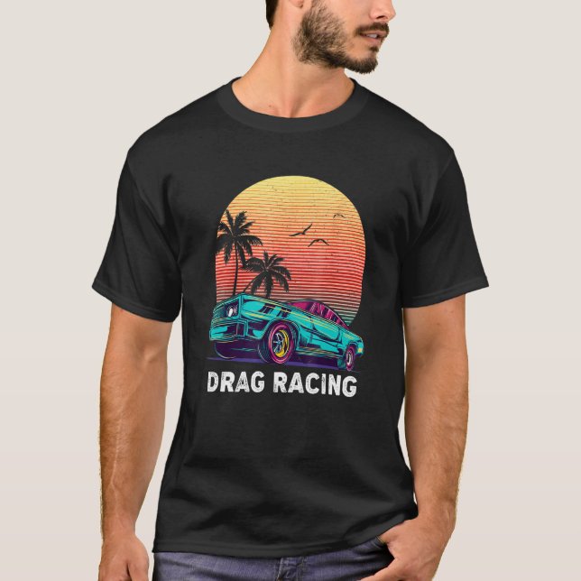 Drag Racing Racing Mens Drag Race Muscle Car T-Shirt (Front)