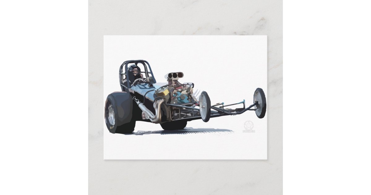 Drag Racing & Vintage Dragsters Postcard | Zazzle
