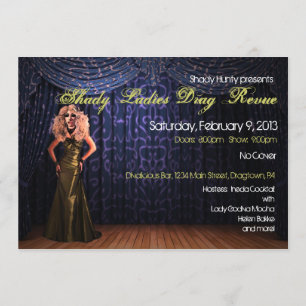 Drag Show Custom Invitations