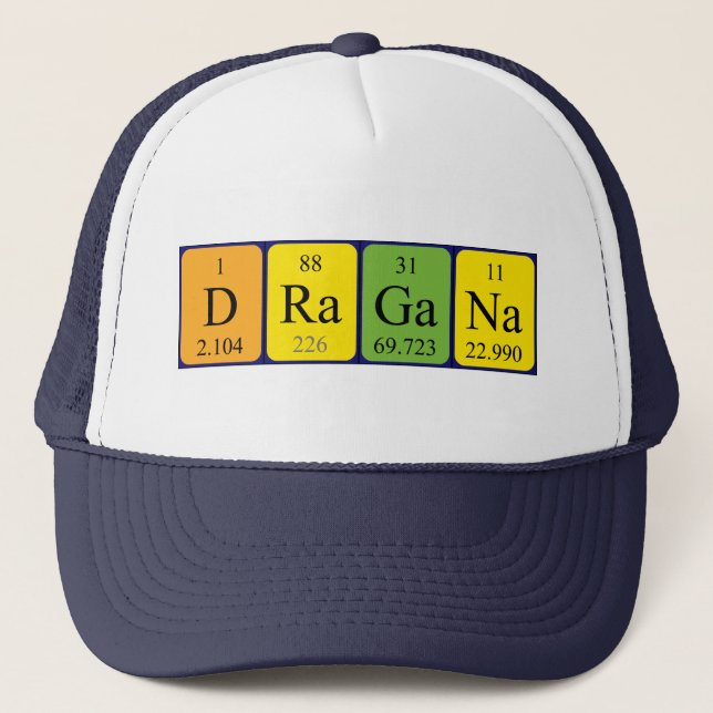 Dragana periodic table name hat (Front)